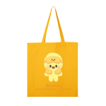 SKZOO BbokAri bright yellow tote bag with character print