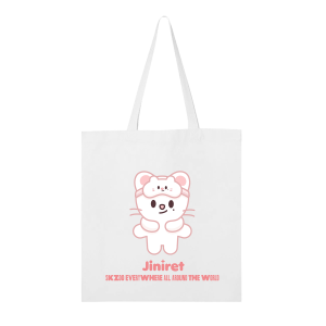 SKZOO Jiniret neutral tote bag with minimal character print