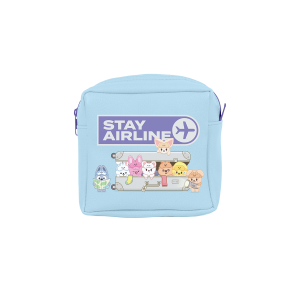 SKZOO mini zip pouch with Stay Airline character artwork