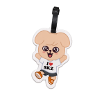SKZOO PuppyM luggage tag with I heart SKZ detail and strap