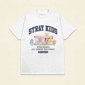 SKZ Airline graphic t-shirt flat lay